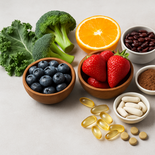 Descubra o que são antioxidantes, seus benefícios para a saúde e como incluí-los na sua rotina com alimentação e suplementação adequada.